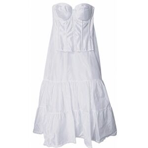 Dominique White Bridal Foundation Set 34DD Bustier Corset & Crinoline Petticoat